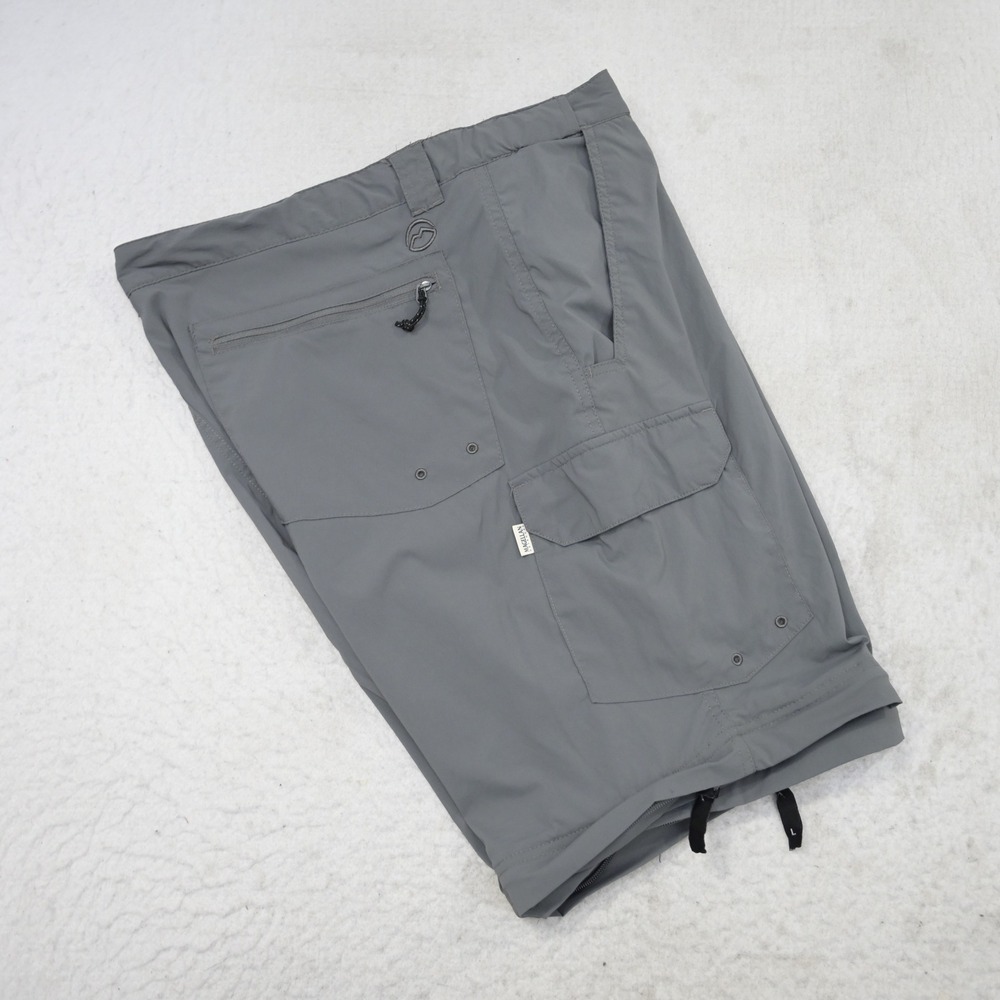 Magellan Outdoors Fish Gear Mens 2XL Gray Cargo Water Repellent Fishing Shorts
